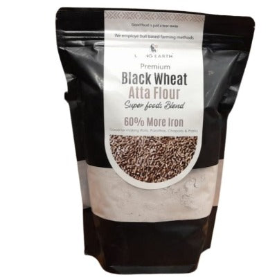 Premium Black Wheat Atta, 1kg